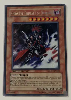 YuGiOh! - Gorz the Emissary of Darkness DLG1-EN000 Limited Edition Secret Rare - Image 2