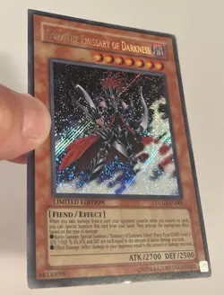 YuGiOh! - Gorz the Emissary of Darkness DLG1-EN000 Limited Edition Secret Rare - Image 3