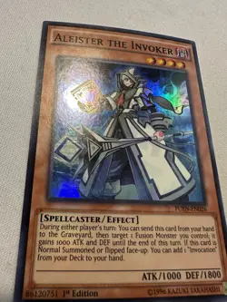 Yu-Gi-Oh! Aleister the Invoker FUEN-EN026 1st Ed Super Rare LP/MP (see photos) - Image 2