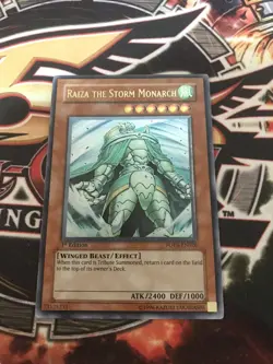yugioh- Raiza The Storm Monarch 1st FOTB Ultimate Rare Light Play - Image 1
