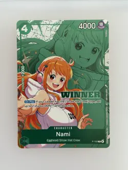One Piece TCG Nami P-102 – Winner Pack 2026 Vol.2 – EN – NM Foil PROMO - Image 1