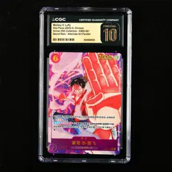 CGC 10 PRISTINE 2025 One Piece CHN Monkey D. Luffy EB02-061 SEC (Alt Art) - Image 1