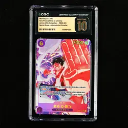 CGC 10 PRISTINE 2025 One Piece CHN Monkey D. Luffy EB02-061 SEC (Alt Art) - Image 2