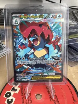 Pokemon TCG Mega Feraligatr EX Full Art Holo Card 274/217 - Image 1