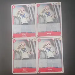 Bandai One Piece Card Game Koby OP15-009 Character Cards x4 English - Image 1