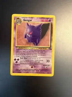 Pokemon TCG Fossil Gengar Non-Holo Rare Card 20/62 LP/MP - Image 1