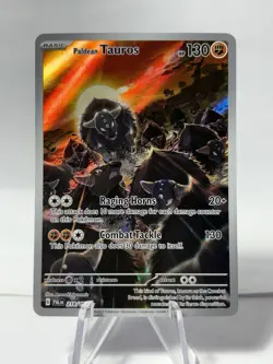 Pokemon TCG Paldean Tauros Scarlet & Violet Paldea Evolved Holo Card 218/193 - Image 1