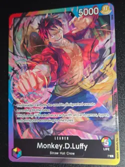 Monkey.D.Luffy (Release Event Leader) One Piece TCG Card English NM Promo - Image 1