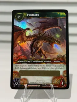WOW World of Warcraft TCG - Feldrake Unscratched Loot Card - Image 1