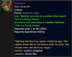 WOW World of Warcraft TCG - Feldrake Unscratched Loot Card - Image 3