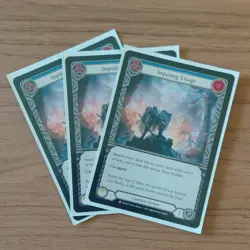Flesh and Blood Imposing Visage Guardian Action EVR022 Card Lot 3 Cards - Image 1