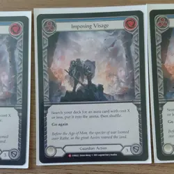 Flesh and Blood Imposing Visage Guardian Action EVR022 Card Lot 3 Cards - Image 4