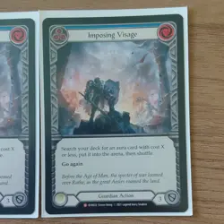 Flesh and Blood Imposing Visage Guardian Action EVR022 Card Lot 3 Cards - Image 5