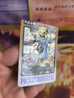 Pokemon Karte Card japanese carddass Pocket monsters 1997 Aerodactyl Exc Prism - Image 5