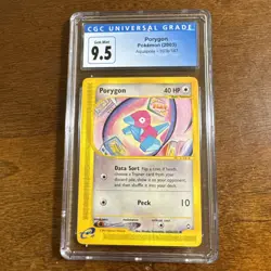 Porygon 103b/147 Aquapolis CGC 10 Pokemon Card - Image 1