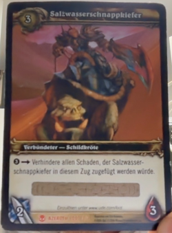 WoW TCG Loot Card - Salzwasserschnappkiefer Saltwater Snapjaw Schildkroten Mount - Image 1