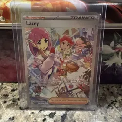 Pokemon TCG Stellar Crown Lacey Special Illustration Rare Holo Card 172/142 - Image 1
