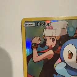 Pokemon Piplup Cosmic Eclipse Secret Rare Holo 239/236 Basic 60 HP English Card - Image 2