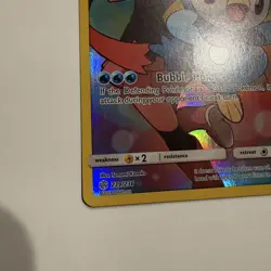 Pokemon Piplup Cosmic Eclipse Secret Rare Holo 239/236 Basic 60 HP English Card - Image 5