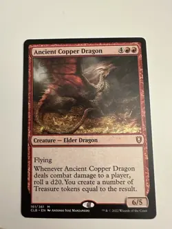 Ancient Copper Dragon 161/361 NM MTG Battle For Baldur's Gate Magic - Image 1