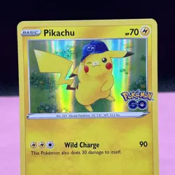 Pikachu 028/078 Holo Rare Pokemon Go LP - Image 2