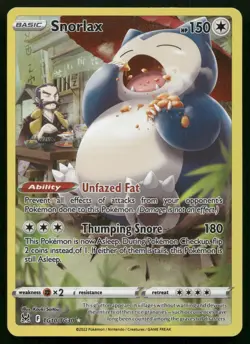 Snorlax TG10/TG30 Lost Origin Trainer Gallery LOR Holo Pokemon NM - Image 1