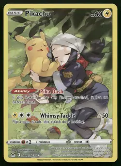 Pikachu TG05/TG30 Lost Origin Trainer Gallery LOR Holo Pokemon NM - Image 1