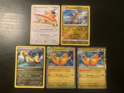 Lot 5 Cartes Pokemon Dracolosse dont 2 Holos & 1 Reverse Francaises - Image 1
