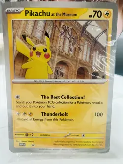 Pokemon Pikachu at the Natural History Museum - Sealed Jumbo Promo - NEW - Image 1
