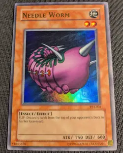 Yugioh Needle Worm TP3-001 Ultra Rare NM! - Image 1