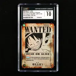 CGC 10 GEM MINT 2025 One Piece CHN Monkey D. Luffy OP13-118 SEC SP Ver. - Image 1
