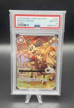 Disney Lorcana - Mickey Mouse Brave Little Prince - Iconic - PSA 10 - Image 1