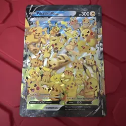 Pokemon Pikachu V Union Jumbo Promo Card 300HP Holo Rare - Image 1