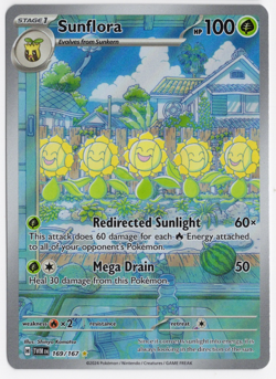 Sunflora 169/167 Twilight Masquerade Pokemon Card - Image 1