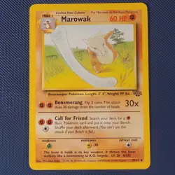 Marowak 39/64 - Jungle - Uncommon Vintage WOTC Pokemon Card - LP - Image 1
