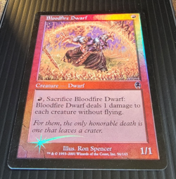 Magic the Gathering, Bloodfire Dwarf ,Apocalypse, FOIL, 56/143 - Image 2