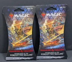 MTG D&D Set Booster Adventures In The Forgotten Realm - Lot Of (2) Booster Packs - Image 1