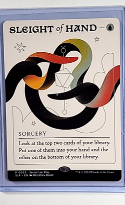 2024 MTG Magic the Gathering Secret Lair Play Pro Tour Promo #25 Sleight of Hand - Image 1