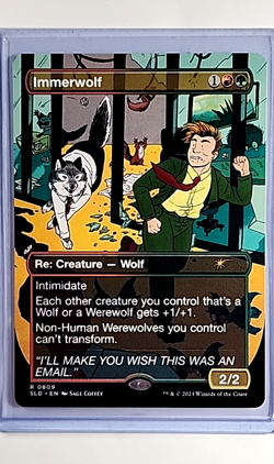2024 MTG Magic the Gathering SLD Secret Lair Borderless #809 Immerwolf - Image 1