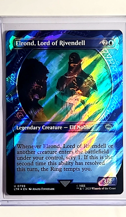 MTG Magic the Gathering Lord of the Rings Surge Foil Elrond Lord of Rivendell - Image 1