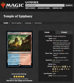 MTG Magic the Gathering Warhammer 40000 40k Surge Foil #298 Temple of Epiphany - Image 3