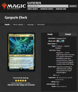 2022 MTG Magic the Gathering Warhammer 40000 40k Surge Foil #123 Gargoyle Flock - Image 3