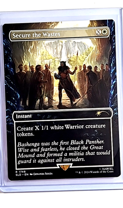 2024 MTG Magic the Gathering Secret Lair Marvel Secure the Wastes Black Panther - Image 1
