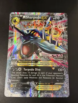 Pokemon M Sharpedo EX XY200 Holo Black Star Promo Jumbo Card - Image 1
