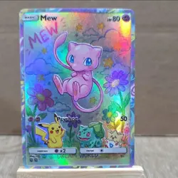 Pokemon Mew Psyshot Holo FAN ART NON-TCG - Image 1