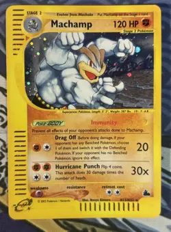 Pokemon TCG Machamp H15/H32 Skyridge Holo Rare 2003 Vintage Near Mint - Image 1