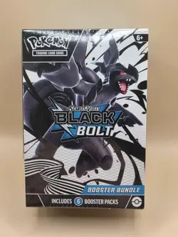 Pokemon Scarlet & Violet Black Bolt Booster Bundle Box 6 Boosters IN HAND SEALED - Image 1