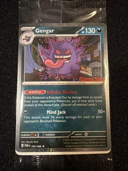 Pokemon DOUBLE SWIRL Gengar 050/088 Gamestop STAMPED Perfect Order PROMO NEW - Image 1