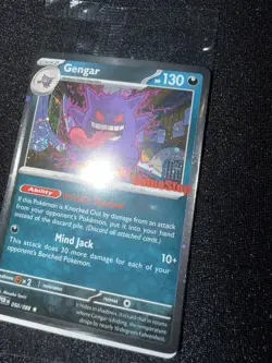 Pokemon DOUBLE SWIRL Gengar 050/088 Gamestop STAMPED Perfect Order PROMO NEW - Image 2