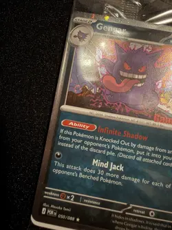 Pokemon DOUBLE SWIRL Gengar 050/088 Gamestop STAMPED Perfect Order PROMO NEW - Image 3
